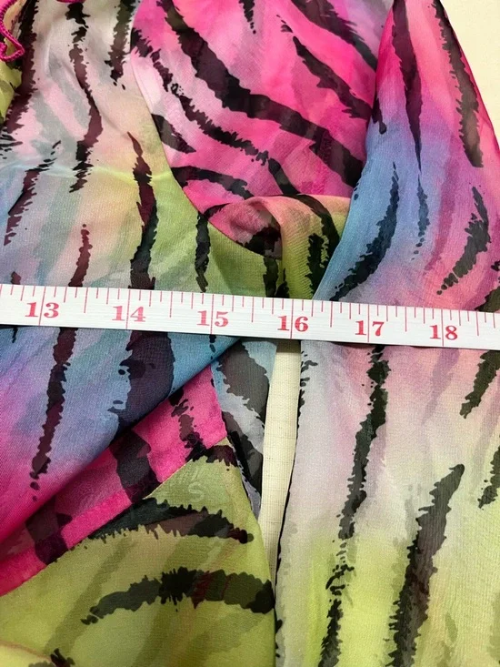 NWT Dolls Kill Generation Kiss L Zebra Rainbow sheer Top - Picture 4 of 11